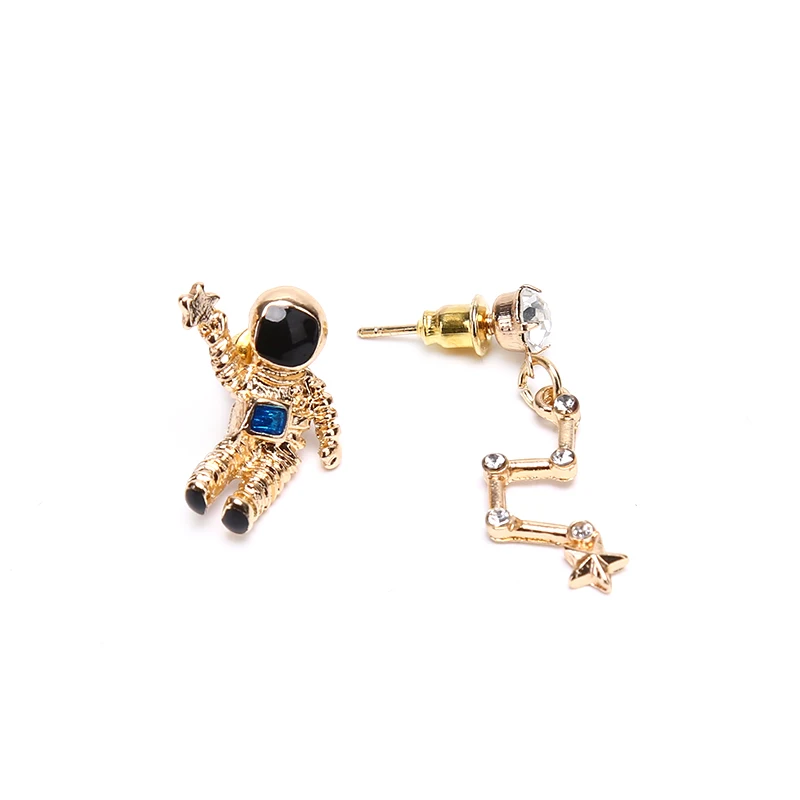 New Women Astronaut Crystal Blue Universe Star Moon Earrings Asymmetric Universe Planet Big Dipper Drop Earrings For Girl Gift
New Women Astronaut Crystal Blue Universe Star Moon Earrings Asymmetric Universe Planet Big Dipper Drop Earrings For Girl Gift