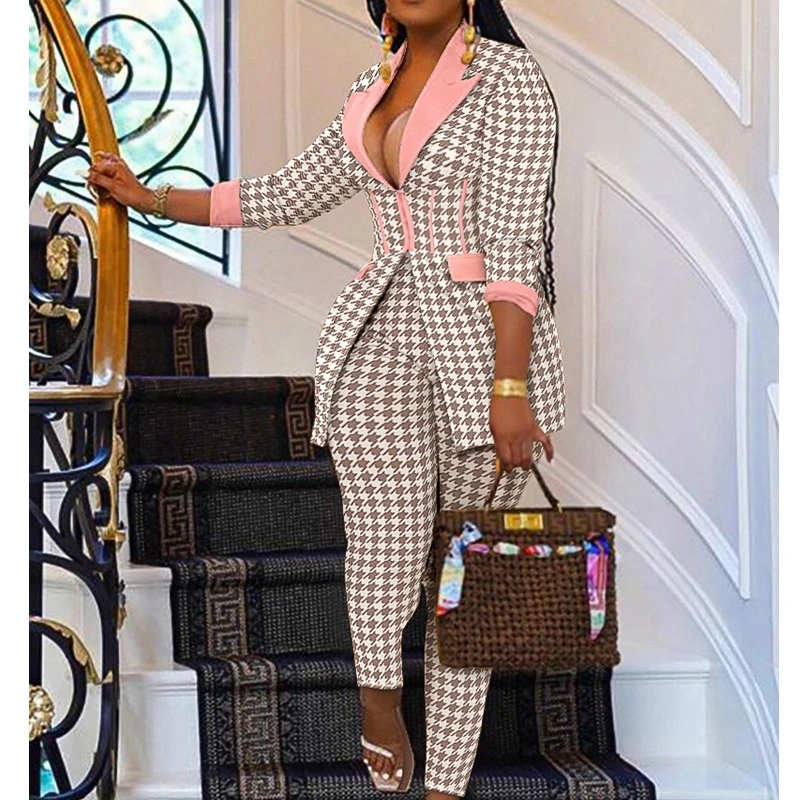 Wepbel Fashion Business Wear Casual Blazers Sets Women Suit Pants 2 Piece Sets Outfits High Waist Pencil Pants Suit Coats
Wepbel Fashion Business Wear Casual Blazers Sets Women Suit Pants 2 Piece Sets Outfits High Waist Pencil Pants Suit Coats
