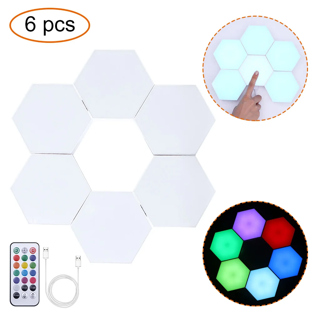 Quantum Lamp Led Modular Touch Sensitive Lighting Hexagonal Lamps Night Light USB Decoration Wall Lamp
Quantum Lamp Led Modular Touch Sensitive Lighting Hexagonal Lamps Night Light USB Decoration Wall Lamp