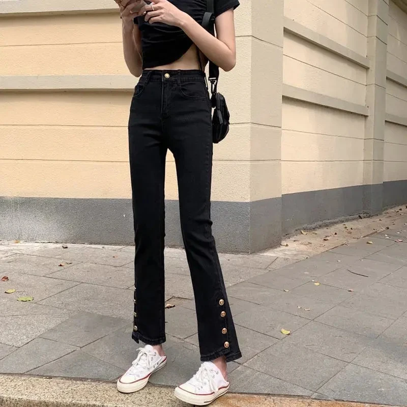 New Women's Skinny jeans woman high waist Pants Korean Fashion Sexy Elastic Slim Pencil Pants Retro Washed Nine Points Pants
New Women's Skinny jeans woman high waist Pants Korean Fashion Sexy Elastic Slim Pencil Pants Retro Washed Nine Points Pants