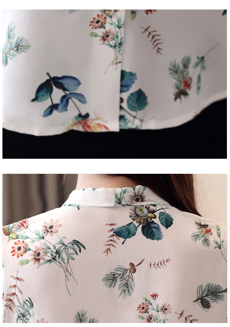 Chiffon Shirt Autumn Womens Top New Women's Fashion Bow Neck Print Boho Style Women Clothes 2019 Korean Round Neck Blouses 800A6
Chiffon Shirt Autumn Womens Top New Women's Fashion Bow Neck Print Boho Style Women Clothes 2019 Korean Round Neck Blouses 800A6