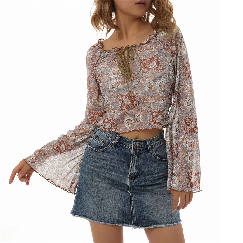 Y2k Long Sleeve Crop Top For Women T-Shirt Vintage Harajuku Streetwear Floral Print Retro Hollow Out Aesthetic Tee Tops
Y2k Long Sleeve Crop Top For Women T-Shirt Vintage Harajuku Streetwear Floral Print Retro Hollow Out Aesthetic Tee Tops