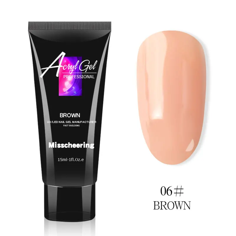 1PC Brown Acrylic Nail Gel Kit 15ml Quick Building Set DIY Nail Gel Nail Polish For Nail Extensions Acrylic Gel Polish Nail Art 
1PC Brown Acrylic Nail Gel Kit 15ml Quick Building Set DIY Nail Gel Nail Polish For Nail Extensions Acrylic Gel Polish Nail Art