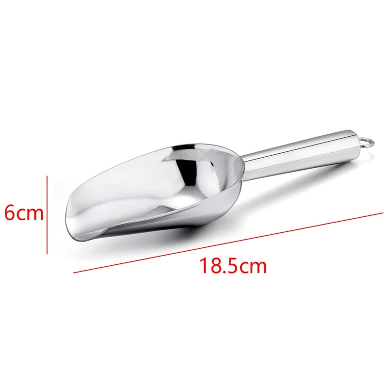 Mini Ice Scoop Set of 6, Stainless Steel Kitchen Utility Scoops, perfect for Candy/Ice Cube/Flour/Sugar/Coffee Bean
Mini Ice Scoop Set of 6, Stainless Steel Kitchen Utility Scoops, perfect for Candy/Ice Cube/Flour/Sugar/Coffee Bean