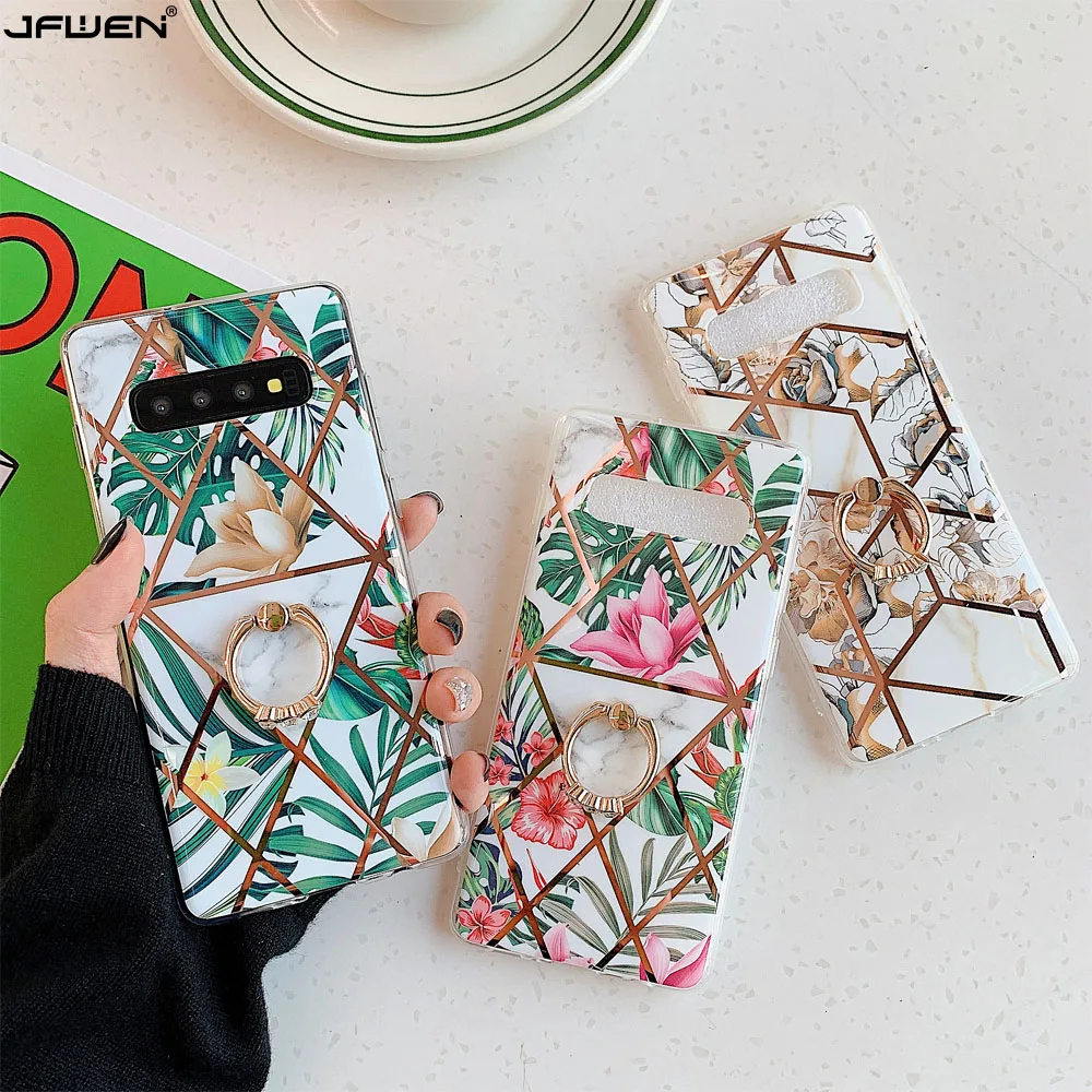 Чехол для телефона с кольцом на палец Samsung Galaxy S20 Ultra S10 Note 9 10 S9 S8 Plus A10 A50 A30 A20 A30S A50S A70