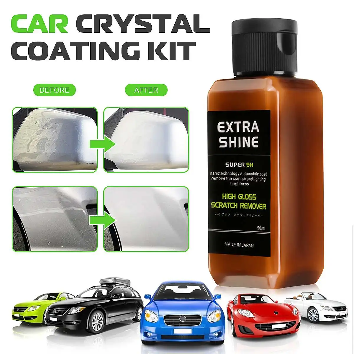 50ml 9H Car Liquid Ceramic Coat Auto Glass Crystal Coating Protection Anti-Corrosion Car Paint Care Accessories
50ml 9H Car Liquid Ceramic Coat Auto Glass Crystal Coating Protection Anti-Corrosion Car Paint Care Accessories