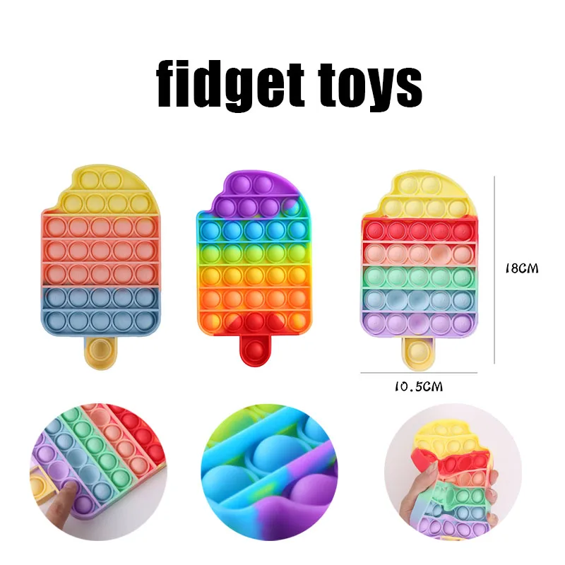 Ice Cream Shape Push Bubble Sensory Toys Anti Stress Squeeze Desktop Puzzle Toys Desktop Decompression Toys
Ice Cream Shape Push Bubble Sensory Toys Anti Stress Squeeze Desktop Puzzle Toys Desktop Decompression Toys