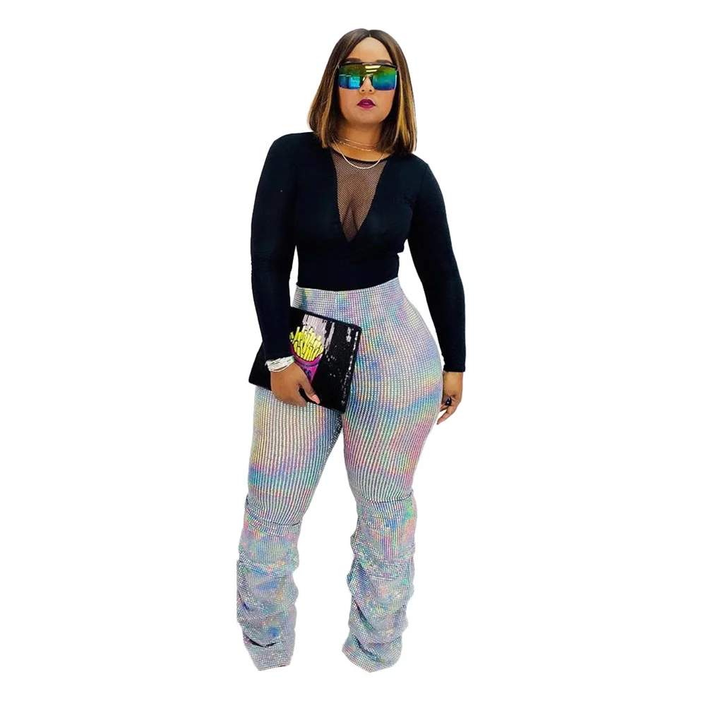 Laser Color Womens Pants High Waist Solid Color Women Stacked Sweatpants Casual Femme Trousers
Laser Color Womens Pants High Waist Solid Color Women Stacked Sweatpants Casual Femme Trousers