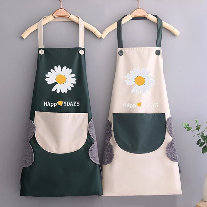 Household Waterproof Hand-wiping Kitchen Apron Polyester Apron Kitchen Accessory
Household Waterproof Hand-wiping Kitchen Apron Polyester Apron Kitchen Accessory