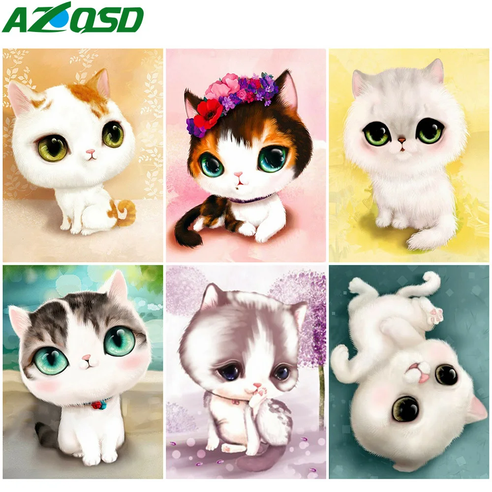 AZQSD DIY Алмазная вышивка кошка животные мозаика картина Стразы алмазное искусство живопись наборы мультяшный Декор для дома
AZQSD DIY Алмазная вышивка кошка животные мозаика картина Стразы алмазное искусство живопись наборы мультяшный Декор для дома
