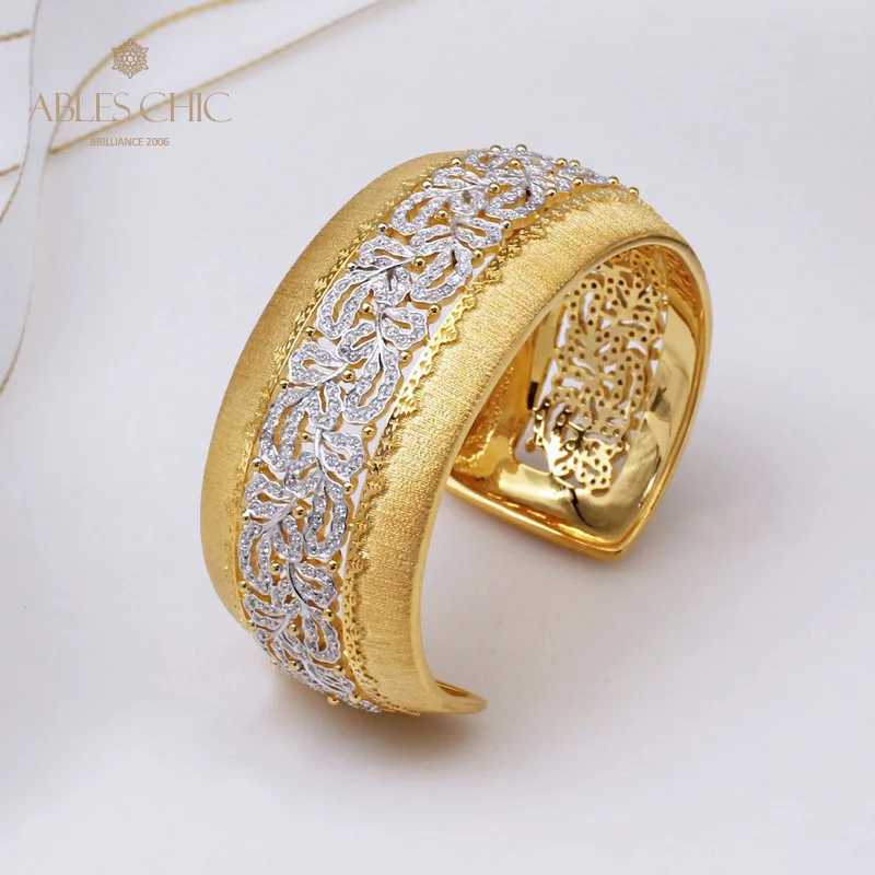 6pcs 18K Yellow Gold Nature CZ Inlay Leaves Bridal Bracelet 925 Silver Filigree Bud Wedding Wide Bangle Renaissance C11B2S25225
6pcs 18K Yellow Gold Nature CZ Inlay Leaves Bridal Bracelet 925 Silver Filigree Bud Wedding Wide Bangle Renaissance C11B2S25225