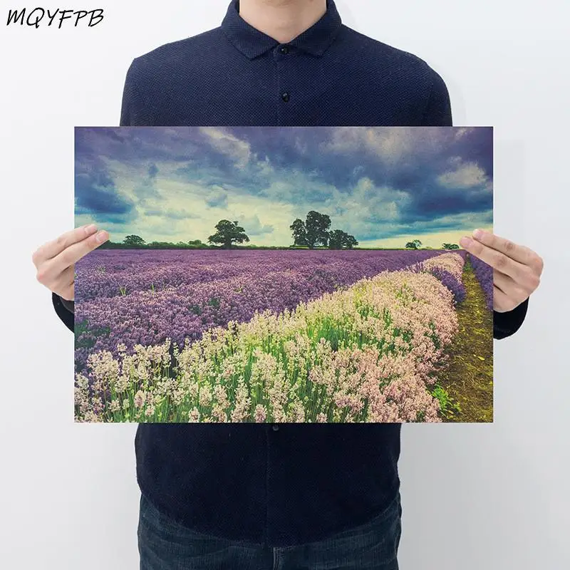 Lavender Landscape Kraft Paper Posters Wall Stickers Home Decoration Paintings Household Goods
Lavender Landscape Kraft Paper Posters Wall Stickers Home Decoration Paintings Household Goods
