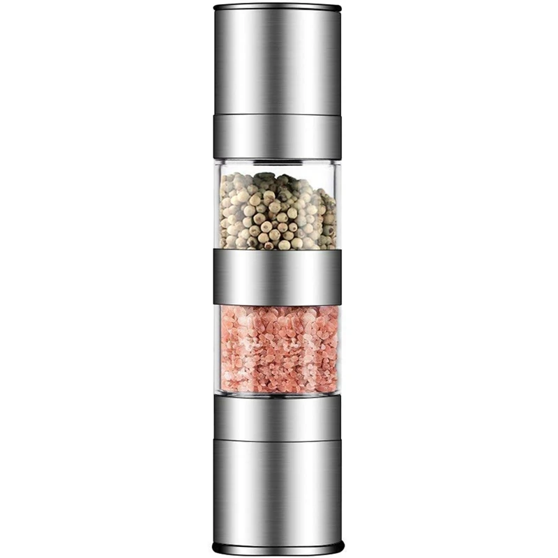 2 In 1 Salt And Pepper Grinder Set,Stainless Steel Salt Grinder With Adjustable Ceramic Rotor, Salt Mill And Pepper Mill Shaker,
2 In 1 Salt And Pepper Grinder Set,Stainless Steel Salt Grinder With Adjustable Ceramic Rotor, Salt Mill And Pepper Mill Shaker,