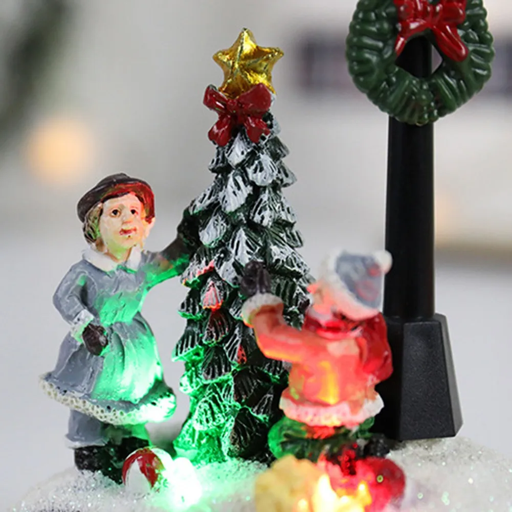 New Year Cute Christmas LED Light Up House Hand-Painted Tabletop Ornaments Small Street Light Scene Christmas Decor Holiday Gift
New Year Cute Christmas LED Light Up House Hand-Painted Tabletop Ornaments Small Street Light Scene Christmas Decor Holiday Gift