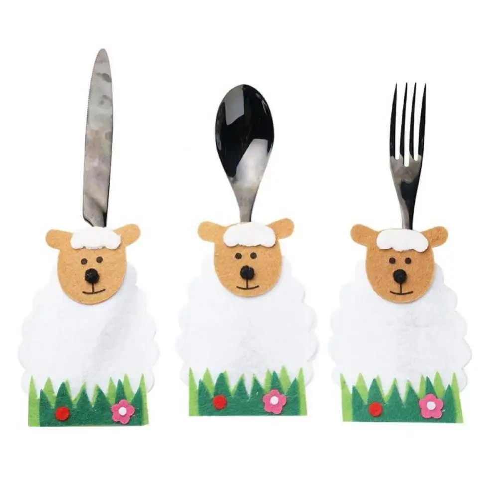 4Pcs Cute Sheet Knife Fork Bag Tableware Cover Sleeve Happy Easter Party Decor
4Pcs Cute Sheet Knife Fork Bag Tableware Cover Sleeve Happy Easter Party Decor