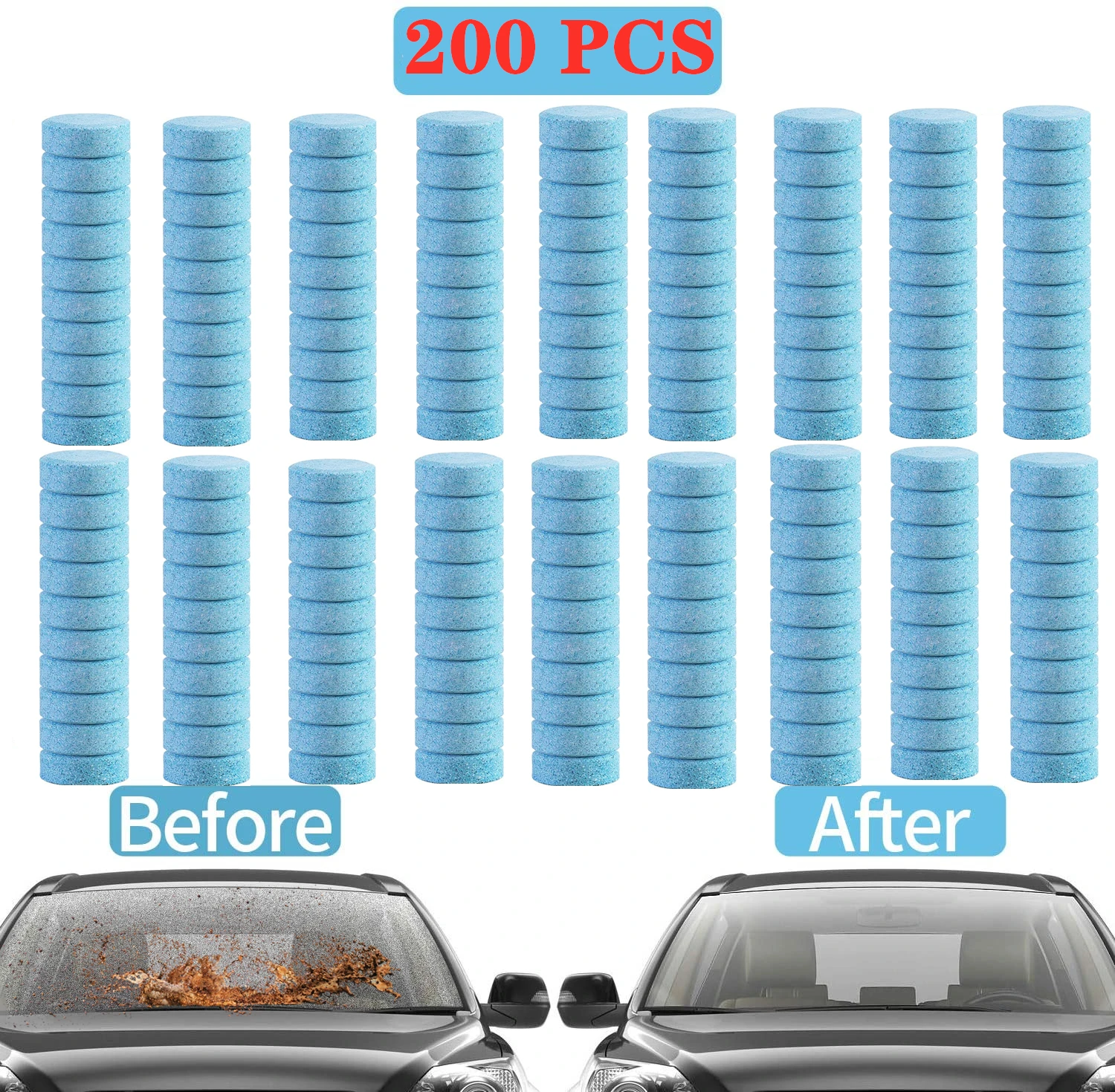 20/50/100/200 Pcs Car Effervescent Washer tablet Auto Window Cleaning Car Solid Wiper Fine Windshield Glass Cleaner Accessories
20/50/100/200 Pcs Car Effervescent Washer tablet Auto Window Cleaning Car Solid Wiper Fine Windshield Glass Cleaner Accessories