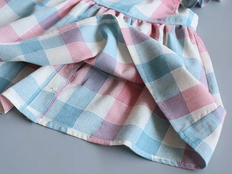 Fashion Plaid Baby Girl Casual Short Sleeve Ruffled Baby Princess Dress for Summer 
Fashion Plaid Baby Girl Casual Short Sleeve Ruffled Baby Princess Dress for Summer