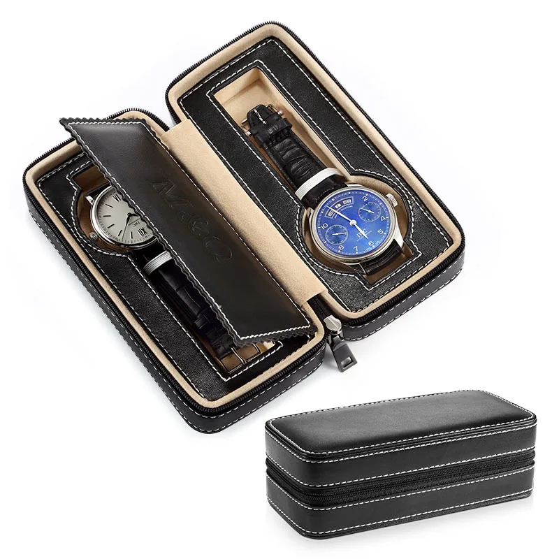Melancy Black Leather Wrist Watch Boxes And Packaging Storage For 2 Watches Jewelry Gift Brown Zipper Velvet Box Caskets Case
Melancy Black Leather Wrist Watch Boxes And Packaging Storage For 2 Watches Jewelry Gift Brown Zipper Velvet Box Caskets Case