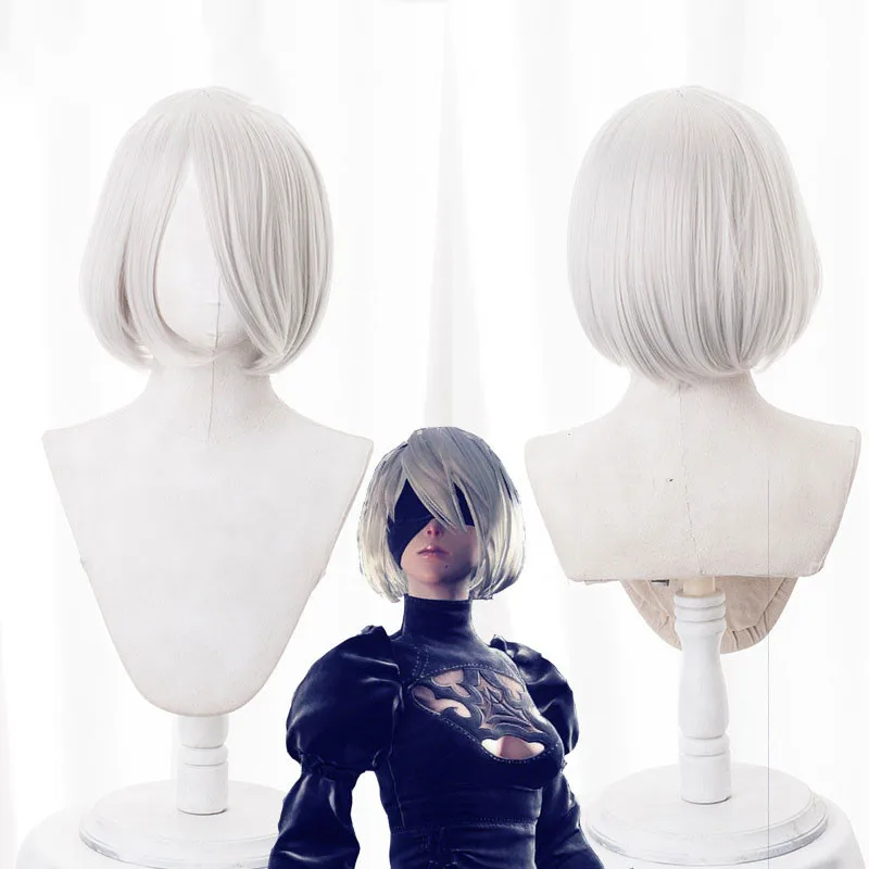 NEW High quality YoRHa No.2 Type B 2BYoRH 2A 9S 2B wig Halloween Cosplay Wig NieR:Automata Costume Play Wigs Costumes Hair
NEW High quality YoRHa No.2 Type B 2BYoRH 2A 9S 2B wig Halloween Cosplay Wig NieR:Automata Costume Play Wigs Costumes Hair