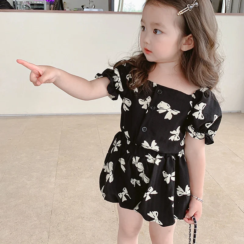 Humor Bear Girls Clothes Set New Summer Short Sleeve Bow Printed Top +Shorts 2Pcs Sweet Toddler Kids Clothes
Humor Bear Girls Clothes Set New Summer Short Sleeve Bow Printed Top +Shorts 2Pcs Sweet Toddler Kids Clothes