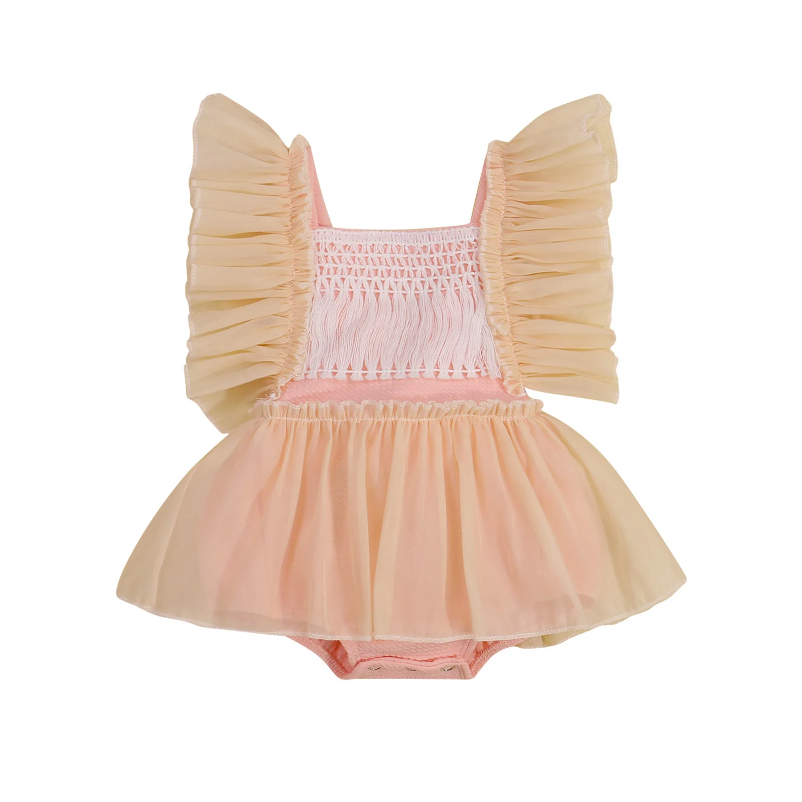 Summer Newborn Baby Girls Jumpsuit Ruffled Sleeve Backless Bodysuit Skirt Tassels Clothes 0-24Months
Summer Newborn Baby Girls Jumpsuit Ruffled Sleeve Backless Bodysuit Skirt Tassels Clothes 0-24Months
