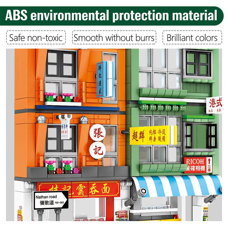 SEMBO LED City Street View Hong Kong Style Shop Figures Bricks Creator DIY House Architecture Building Blocks Toys For Children
SEMBO LED City Street View Hong Kong Style Shop Figures Bricks Creator DIY House Architecture Building Blocks Toys For Children