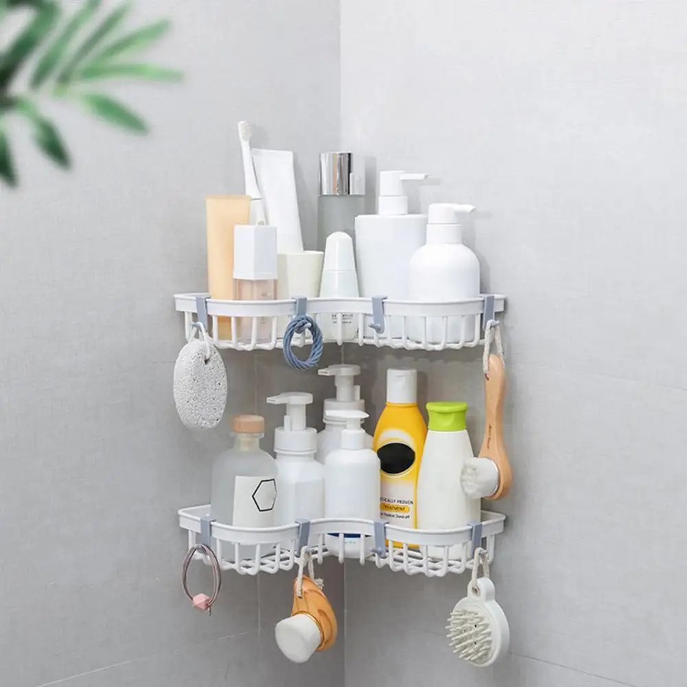 Wall Mounted Corner Shower Shelf Punch Free PP Traceless Tray Corner Bathroom Rack for Dorm
Wall Mounted Corner Shower Shelf Punch Free PP Traceless Tray Corner Bathroom Rack for Dorm