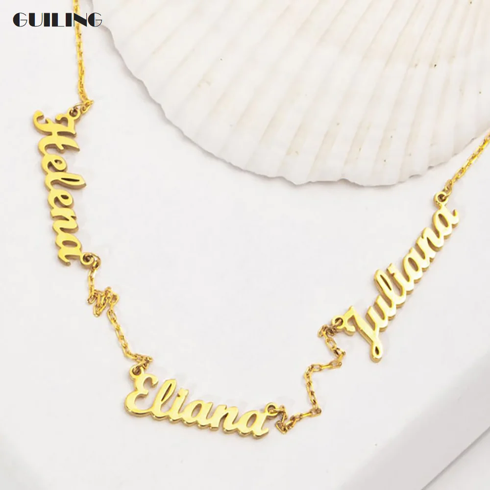 Dainty Custom 1-5 Family Member Name Stainless Steel Personalized Necklace for Grandmother Gift Women Neck Chain Charm Jewelry
Dainty Custom 1-5 Family Member Name Stainless Steel Personalized Necklace for Grandmother Gift Women Neck Chain Charm Jewelry