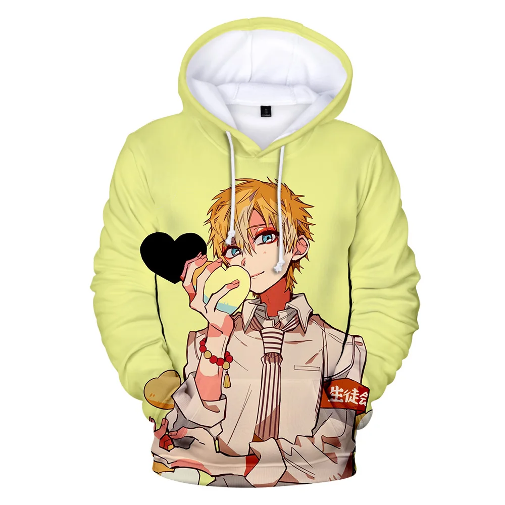 

Hot Animation Toilet-Bound Hanako-kun Hoodies Long Sleeves Pullovers 3D Print Jacket Loose Casual Blouse