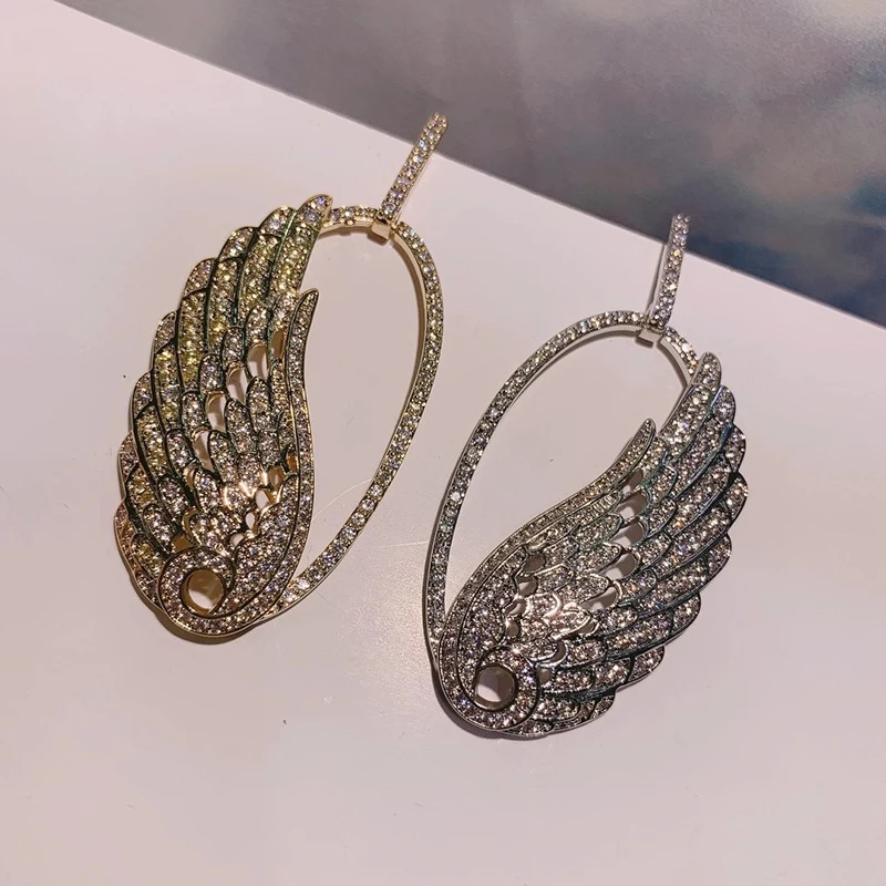Niche temperament all-match earrings female exquisite shiny full diamond oval wing-shaped earrings 210323-13
Niche temperament all-match earrings female exquisite shiny full diamond oval wing-shaped earrings 210323-13
