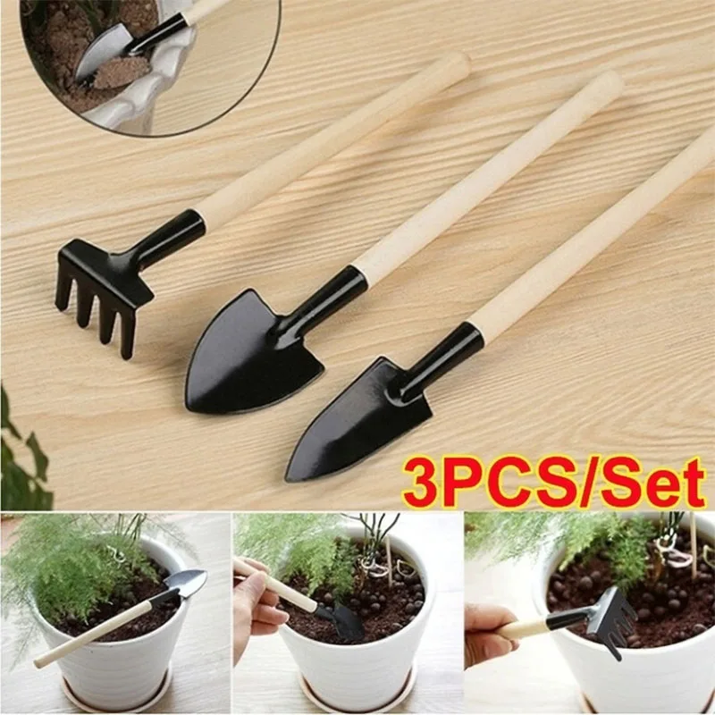 Long Handle Gardening Tools 3PCS/Set Wood Handle Metal Head Shovel Rake Spade
Long Handle Gardening Tools 3PCS/Set Wood Handle Metal Head Shovel Rake Spade