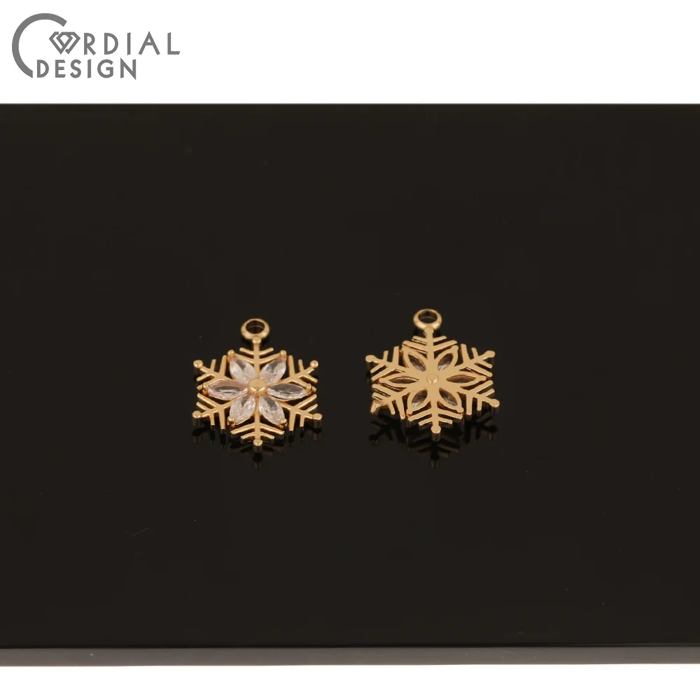 Cordial Design 50Pcs 15*20MM Jewelry Accessories/Earring Findings/Hand Made/Pendant/DIY Earring Making/Snowflake Shape/CZ Charms
Cordial Design 50Pcs 15*20MM Jewelry Accessories/Earring Findings/Hand Made/Pendant/DIY Earring Making/Snowflake Shape/CZ Charms