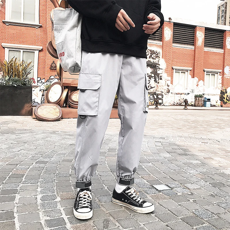 Men's Side Pockets Cargo Harem Pants 2020 Ribbons Black Hip Hop Casual Male Joggers Trousers Fashion Casual Streetwear Pants
Men's Side Pockets Cargo Harem Pants 2020 Ribbons Black Hip Hop Casual Male Joggers Trousers Fashion Casual Streetwear Pants