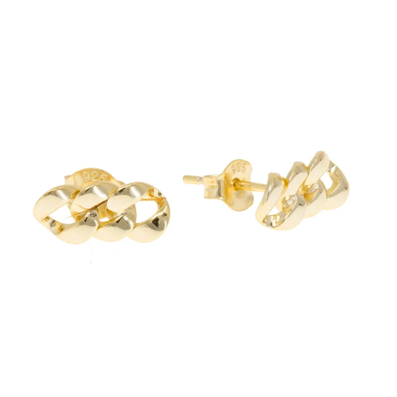 AIDE Minimalism Thick chain Stud Earrings For Women Fashion Glossy Twist Piercing 925 Sterling Silver Earings Jewelry kolczyki
AIDE Minimalism Thick chain Stud Earrings For Women Fashion Glossy Twist Piercing 925 Sterling Silver Earings Jewelry kolczyki