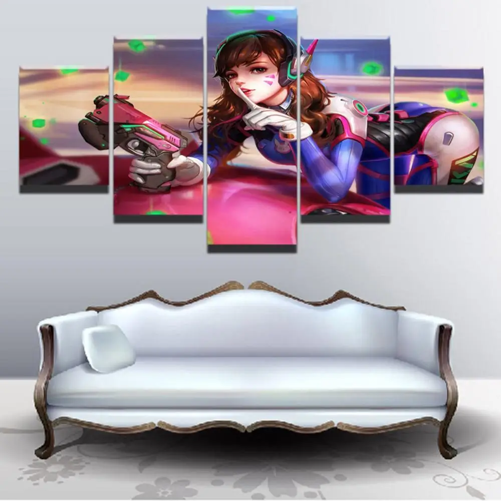 5 Piece Wall Art Canvas Game Figure Pictures Playful Lovely Girl Posters Home Modern Living Room Decoration Wall Paintings
5 Piece Wall Art Canvas Game Figure Pictures Playful Lovely Girl Posters Home Modern Living Room Decoration Wall Paintings