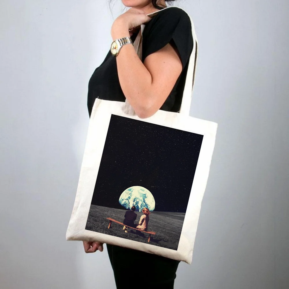Shopper Vintage Psychedelic Peace Printed Tote Bag women Harajuku shopper handbag girl Shoulder shopping bag Lady Canvas Bag 
Shopper Vintage Psychedelic Peace Printed Tote Bag women Harajuku shopper handbag girl Shoulder shopping bag Lady Canvas Bag