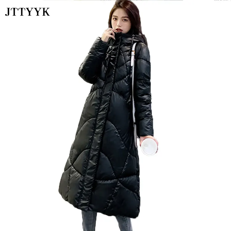 X-Long Coat Woman Winter Large size Warm Black Puffer Jackets Fashion Hooded Parkas Windproof Winter Down Jacket Female Outwear
X-Long Coat Woman Winter Large size Warm Black Puffer Jackets Fashion Hooded Parkas Windproof Winter Down Jacket Female Outwear