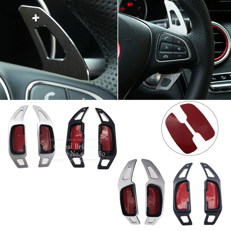 2pcs Car Steering Wheel Paddle Extension Shift Sticker Decoration Fit For Mercedes Benz A B S E ML GL CLA GLA GLK SL SLK Class 
2pcs Car Steering Wheel Paddle Extension Shift Sticker Decoration Fit For Mercedes Benz A B S E ML GL CLA GLA GLK SL SLK Class