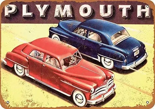1950 Плимут автомобили металлический жестяной знак Ретро винтажный знак для дома и бара Настенный декор 20x30 см
1950 Плимут автомобили металлический жестяной знак Ретро винтажный знак для дома и бара Настенный декор 20x30 см