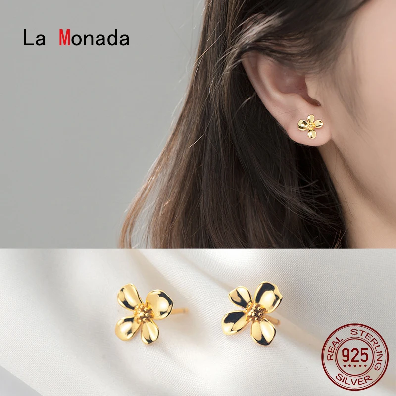 La Monada Flower Earings Studs 925 Sterling Silver Fine Jewelry Minimalist Stud Earrings For Women Silver 925 Korean
La Monada Flower Earings Studs 925 Sterling Silver Fine Jewelry Minimalist Stud Earrings For Women Silver 925 Korean