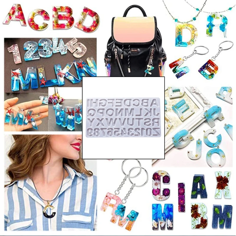 1 Set Crystal Epoxy Resin Mold Alphabet Letter Number Pendant Casting Silicone Mould DIY Crafts Jewelry Keychain Making
1 Set Crystal Epoxy Resin Mold Alphabet Letter Number Pendant Casting Silicone Mould DIY Crafts Jewelry Keychain Making