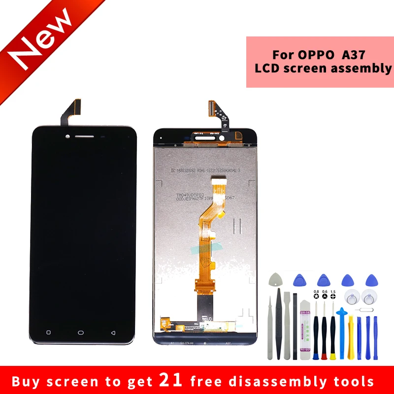 For OPPO A37 LCD display High quality HD brand new screen assembly with Disassembly tools 
For OPPO A37 LCD display High quality HD brand new screen assembly with Disassembly tools