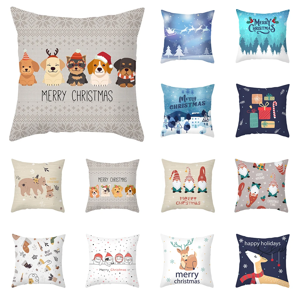 Cartoon Animal Decorative Cushion Cover Merry Christmas Office Sofa Pillow Case Xmas Home Decor Throw Pillow Cover 45x45cm
Cartoon Animal Decorative Cushion Cover Merry Christmas Office Sofa Pillow Case Xmas Home Decor Throw Pillow Cover 45x45cm