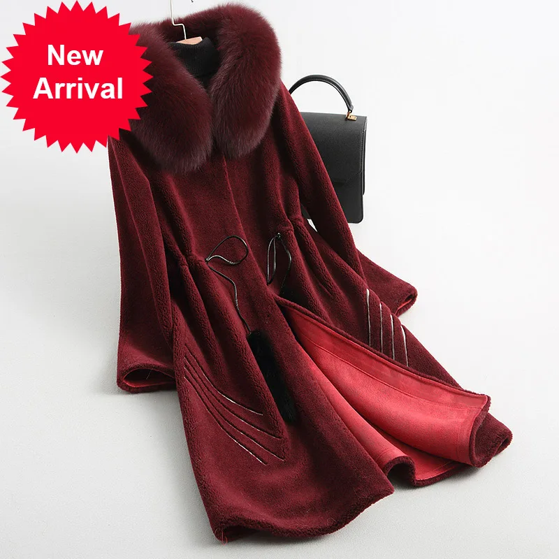 Женское теплое пальто из натуральной шерсти, с мехом норки
Женское теплое пальто из натуральной шерсти, с мехом норки