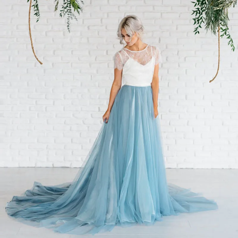 Long Dusty Blue Skirt Vintage Sweep Train 5 Layers Brand Tulle Tutu High Waist Invisible Female Maxi Skirt Faldas saia
Long Dusty Blue Skirt Vintage Sweep Train 5 Layers Brand Tulle Tutu High Waist Invisible Female Maxi Skirt Faldas saia