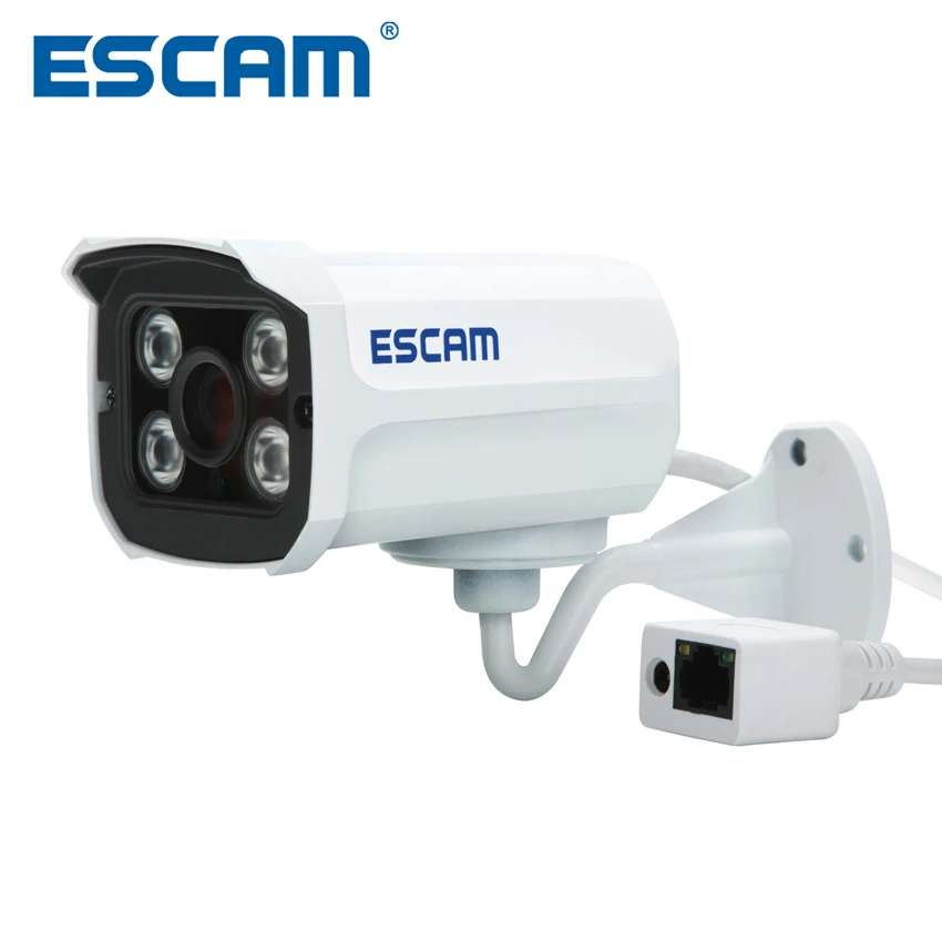 

Escam Brick QD300 POE ONVIF HD 1080P P2P Cloud IR Security IP Camera POE IP66 Waterproof Upgraded Version