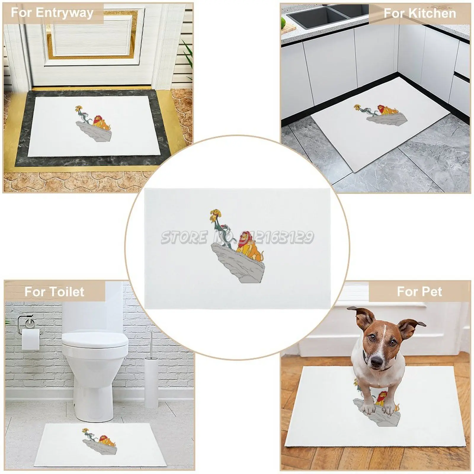 King Simba Doormat Entrance Floor Mat Hallway Printed Non-slip Floor Rugs Front Door Mats Outdoor Carpet 40*60cm 1Pc
King Simba Doormat Entrance Floor Mat Hallway Printed Non-slip Floor Rugs Front Door Mats Outdoor Carpet 40*60cm 1Pc