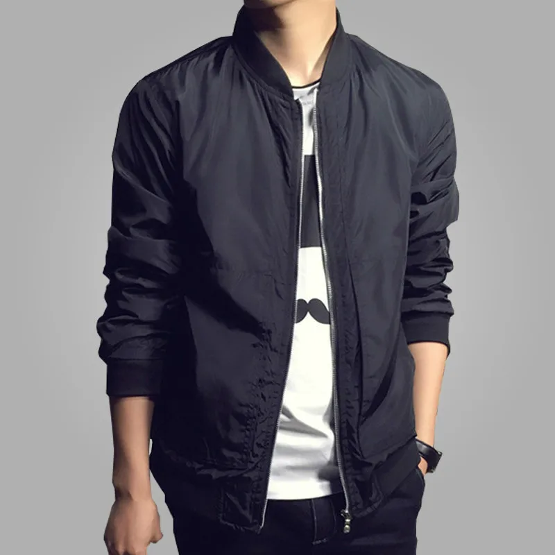 Spring Men's Jackets Solid Fashion Coats Male Casual Slim Stand Collar Bomber Jacket Men Outerdoor Overcoat M-XXXXL
Spring Men's Jackets Solid Fashion Coats Male Casual Slim Stand Collar Bomber Jacket Men Outerdoor Overcoat M-XXXXL