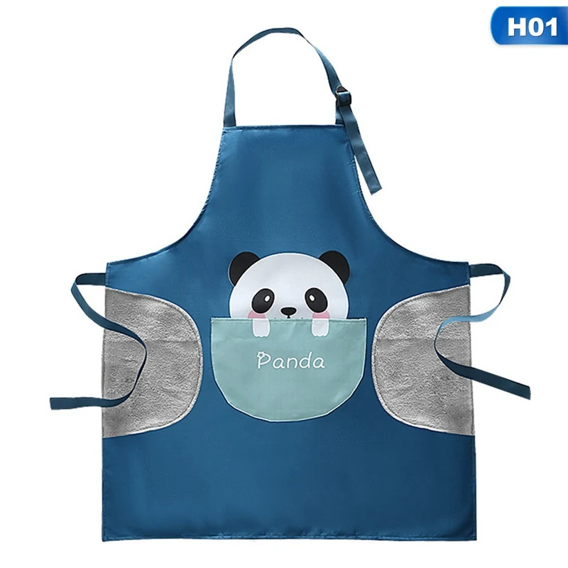 Waterproof Apron Kitchen Cooking And Washing Dishes Cartoon Animal Panda Printing Oil-proof Big Pocket Housework Apron
Waterproof Apron Kitchen Cooking And Washing Dishes Cartoon Animal Panda Printing Oil-proof Big Pocket Housework Apron