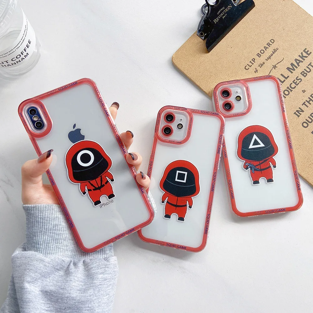 Squid Game 3D Cartoon Fashionable Soft silicone Case For iPhone 13 12 11 Pro Max 7 8 Plus X XS Max XR series Phone Cover
Squid Game 3D Cartoon Fashionable Soft silicone Case For iPhone 13 12 11 Pro Max 7 8 Plus X XS Max XR series Phone Cover